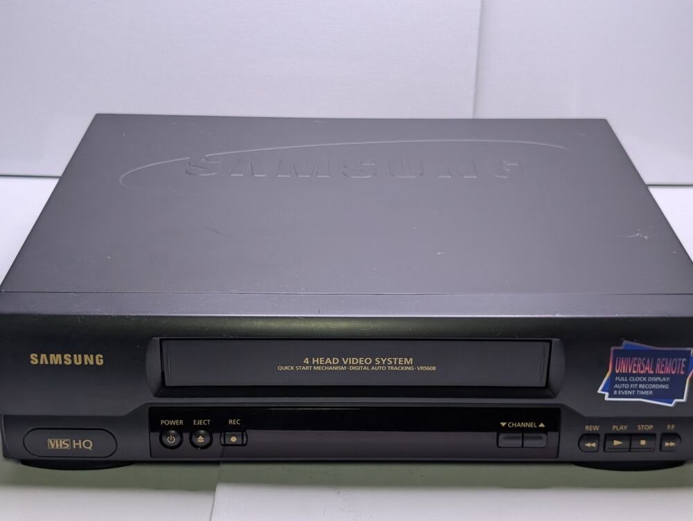 Samsung VR5608 VHS VCR 4 Head Video Cassette RecorderFOR PARTS REPAIR AS-IS